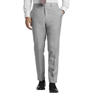 Calvin Klein X-Fit Slim Fit Suit Separates Pants, Light Gray Sharkskin 35W